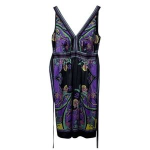 ICE Womens Paisley Halter Neck Colorful Summer Dress